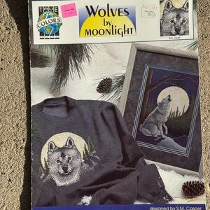 Wolves by Moonlight Cross Stitch Leaflet